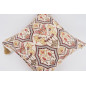 Fabric Pillow, Fabric Pillow 18x18, Beige Carnation Pattern Turkish Fabric Pillow, Decorative Accent and Throw Pillow Fabric Pillow, Fabric Pillow 18x18, Beige Carnation Pattern Turkish Fabric Pillow, Decorative Accent and Throw Pillow