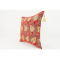 Fabric Pillow, Fabric Pillow 18x18, Red Water Line Tulip Pattern Turkish Fabric Pillow, Decorative Accent and Throw Pillow Fabric Pillow, Fabric Pillow 18x18, Red Water Line Tulip Pattern Turkish Fabric Pillow, Decorative Accent and Throw Pillow