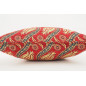 Fabric Pillow, Fabric Pillow 18x18, Red Water Line Tulip Pattern Turkish Fabric Pillow, Decorative Accent and Throw Pillow Fabric Pillow, Fabric Pillow 18x18, Red Water Line Tulip Pattern Turkish Fabric Pillow, Decorative Accent and Throw Pillow