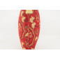 Fabric Pillow, Fabric Pillow 18x18, Red Carnation Pattern Turkish Fabric Pillow, Decorative Accent and Throw Pillow