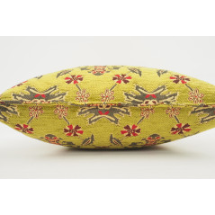 Fabric Pillow, Fabric Pillow 18x18, Pistachio Green Topkapi Palace Tulip Pattern Turkish Fabric Pillow, Decorative Throw Pillow