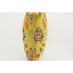 Fabric Pillow, Fabric Pillow 18x18, Pistachio Green Topkapi Palace Tulip Pattern Turkish Fabric Pillow, Decorative Throw Pillow