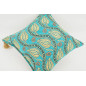 Fabric Pillow, Fabric Pillow 18x18, Turquoise Blue Water Line Tulip Pattern Turkish Fabric Pillow, Decorative and Throw Pillow Fabric Pillow, Fabric Pillow 18x18, Turquoise Blue Water Line Tulip Pattern Turkish Fabric Pillow, Decorative and Throw Pillow