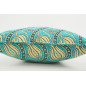 Fabric Pillow, Fabric Pillow 18x18, Turquoise Blue Water Line Tulip Pattern Turkish Fabric Pillow, Decorative and Throw Pillow Fabric Pillow, Fabric Pillow 18x18, Turquoise Blue Water Line Tulip Pattern Turkish Fabric Pillow, Decorative and Throw Pillow