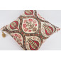 Fabric Pillow, Fabric Pillow 18x18, Beige Morocco Pattern Tulip Turkish Fabric Pillow, Decorative Accent and Throw Pillow Fabric Pillow, Fabric Pillow 18x18, Beige Morocco Pattern Tulip Turkish Fabric Pillow, Decorative Accent and Throw Pillow