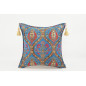 Fabric Pillow, Fabric Pillow 18x18, Navy Blue Morocco Pattern Tulip Turkish Fabric Pillow, Decorative Accent and Throw Pillow Fabric Pillow, Fabric Pillow 18x18, Navy Blue Morocco Pattern Tulip Turkish Fabric Pillow, Decorative Accent and Throw Pillow