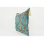 Fabric Pillow,Fabric Pillow 18x18,Turquoise Blue Morocco Pattern Tulip Turkish Fabric Pillow,Decorative Accent and Throw Pillow Fabric Pillow,Fabric Pillow 18x18,Turquoise Blue Morocco Pattern Tulip Turkish Fabric Pillow,Decorative Accent and Throw Pillow