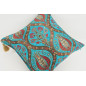 Fabric Pillow,Fabric Pillow 18x18,Turquoise Blue Morocco Pattern Tulip Turkish Fabric Pillow,Decorative Accent and Throw Pillow Fabric Pillow,Fabric Pillow 18x18,Turquoise Blue Morocco Pattern Tulip Turkish Fabric Pillow,Decorative Accent and Throw Pillow