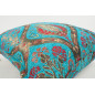 Fabric Pillow,Fabric Pillow 18x18,Turquoise Blue Morocco Pattern Tulip Turkish Fabric Pillow,Decorative Accent and Throw Pillow Fabric Pillow,Fabric Pillow 18x18,Turquoise Blue Morocco Pattern Tulip Turkish Fabric Pillow,Decorative Accent and Throw Pillow