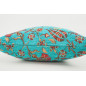 Fabric Pillow, Fabric Pillow 18x18, Turquoise Blue Caucasus Carnation Pattern Turkish Fabric Pillow, Decorative Bohemian Pillow Fabric Pillow, Fabric Pillow 18x18, Turquoise Blue Caucasus Carnation Pattern Turkish Fabric Pillow, Decorative Bohemian Pillow
