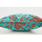 Fabric Pillow, Fabric Pillow 18x18, Turquoise Blue Caucasus Carnation Pattern Turkish Fabric Pillow, Decorative Bohemian Pillow Fabric Pillow, Fabric Pillow 18x18, Turquoise Blue Caucasus Carnation Pattern Turkish Fabric Pillow, Decorative Bohemian Pillow