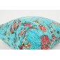 Fabric Pillow, Fabric Pillow 18x18, Turquoise Blue Caucasus Carnation Pattern Turkish Fabric Pillow, Decorative Bohemian Pillow Fabric Pillow, Fabric Pillow 18x18, Turquoise Blue Caucasus Carnation Pattern Turkish Fabric Pillow, Decorative Bohemian Pillow