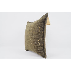 Fabric Pillow, Fabric Pillow 18x18, Moss Green Arabian NIght Pattern Turkish Fabric Pillow Cover, Decorative and Throw Pillow