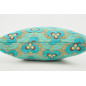 Fabric Pillow, Fabric Pillow 18x18, Turquoise Blue Tiger Eyes Pattern Turkish Fabric Pillow Cover, Decorative and Throw Pillow Fabric Pillow, Fabric Pillow 18x18, Turquoise Blue Tiger Eyes Pattern Turkish Fabric Pillow Cover, Decorative and Throw Pillow