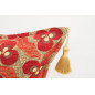Fabric Pillow, Fabric Pillow 18x18, Red Tiger Eyes Pattern Turkish Fabric Pillow Cover, Decorative Accent and Throw Pillow Fabric Pillow, Fabric Pillow 18x18, Red Tiger Eyes Pattern Turkish Fabric Pillow Cover, Decorative Accent and Throw Pillow