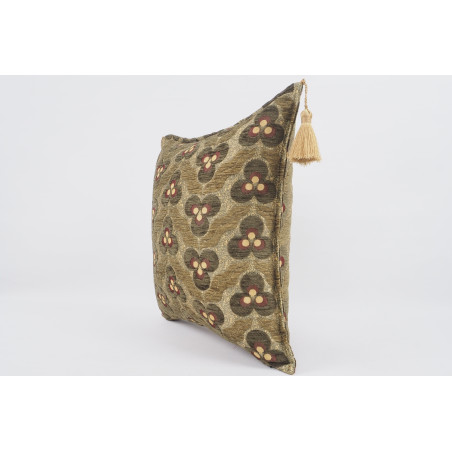 Fabric Pillow,Fabric Pillow 18x18,Moss Green Tiger Eyes Pattern Turkish Fabric Pillow Cover,Decorative Accent and Throw Pillow