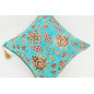 Fabric Pillow,Fabric Pillow 18x18,Turquoise Blue Topkapi Palace Tulip Pattern Turkish Jacquard Fabric Pillow Cover,Throw Pillow Fabric Pillow,Fabric Pillow 18x18,Turquoise Blue Topkapi Palace Tulip Pattern Turkish Jacquard Fabric Pillow Cover,Throw Pillow