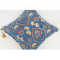 Fabric Pillow, Fabric Pillow 18x18, Navy Blue Carnation Pattern Turkish Fabric Pillow Cover, Decorative Accent and Throw Pillow Fabric Pillow, Fabric Pillow 18x18, Navy Blue Carnation Pattern Turkish Fabric Pillow Cover, Decorative Accent and Throw Pillow