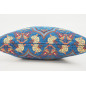 Fabric Pillow, Fabric Pillow 18x18, Navy Blue Carnation Pattern Turkish Fabric Pillow Cover, Decorative Accent and Throw Pillow Fabric Pillow, Fabric Pillow 18x18, Navy Blue Carnation Pattern Turkish Fabric Pillow Cover, Decorative Accent and Throw Pillow