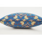 Fabric Pillow, Fabric Pillow 18x18, Navy Blue Carnation Pattern Turkish Fabric Pillow Cover, Decorative Accent and Throw Pillow Fabric Pillow, Fabric Pillow 18x18, Navy Blue Carnation Pattern Turkish Fabric Pillow Cover, Decorative Accent and Throw Pillow