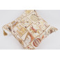 Fabric Pillow, Fabric Pillow 18x18, Beige Turkish Dream Pattern Turkish Fabric Pillow Cover, Decorative Accent and Throw Pillow Fabric Pillow, Fabric Pillow 18x18, Beige Turkish Dream Pattern Turkish Fabric Pillow Cover, Decorative Accent and Throw Pillow