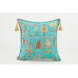 Fabric Pillow,Fabric Pillow 18x18,Turquoise Blue Turkish Dream Pattern Turkish Fabric Pillow Cover,Decorative and Throw Pillow Fabric Pillow,Fabric Pillow 18x18,Turquoise Blue Turkish Dream Pattern Turkish Fabric Pillow Cover,Decorative and Throw Pillow