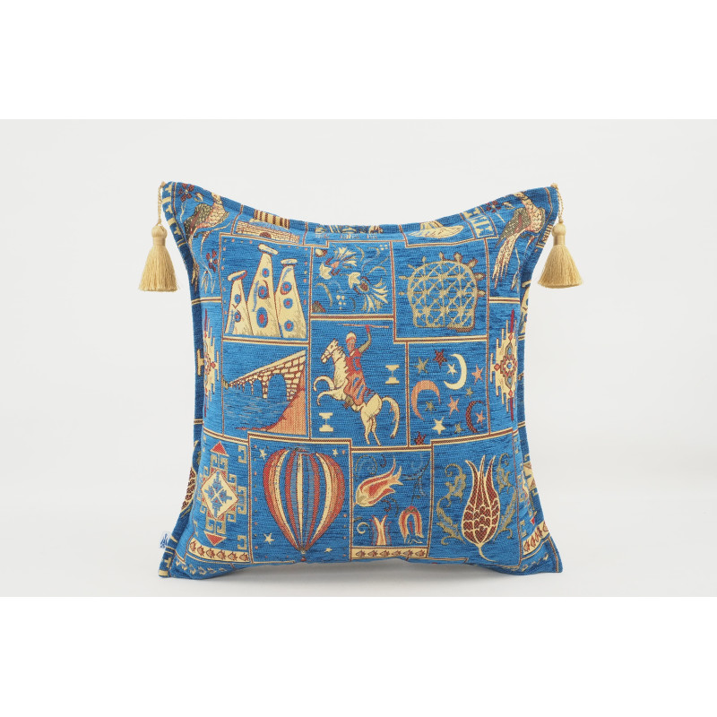 Fabric Pillow,Fabric Pillow 18x18,Navy Blue Turkish Dream Pattern Turkish Fabric Pillow Cover,Decorative Accent and Throw Pillow Fabric Pillow,Fabric Pillow 18x18,Navy Blue Turkish Dream Pattern Turkish Fabric Pillow Cover,Decorative Accent and Throw Pillow