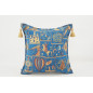 Fabric Pillow,Fabric Pillow 18x18,Navy Blue Turkish Dream Pattern Turkish Fabric Pillow Cover,Decorative Accent and Throw Pillow Fabric Pillow,Fabric Pillow 18x18,Navy Blue Turkish Dream Pattern Turkish Fabric Pillow Cover,Decorative Accent and Throw Pillow