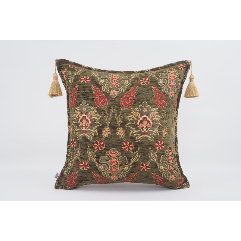 Fabric Pillow, Fabric Pillow 18x18, Moss Green Topkapi Palace Tulip Pattern Turkish Fabric Pillow Cover,Decorative Throw Pillow Fabric Pillow, Fabric Pillow 18x18, Moss Green Topkapi Palace Tulip Pattern Turkish Fabric Pillow Cover,Decorative Throw Pillow