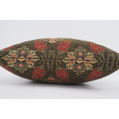 Fabric Pillow, Fabric Pillow 18x18, Moss Green Topkapi Palace Tulip Pattern Turkish Fabric Pillow Cover,Decorative Throw Pillow