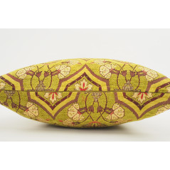 Fabric Pillow,Fabric Pillow 18x18,Pistachio Green Carnation Pattern Turkish Fabric Pillow Cover,Decorative and Throw Pillow