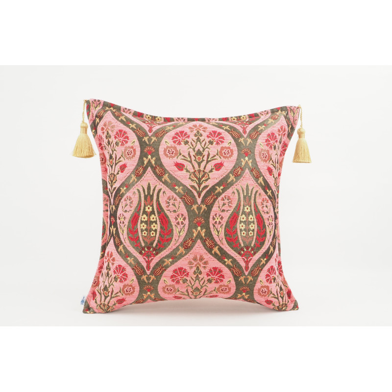 Fabric Pillow, Fabric Pillow 18x18, Pale Pink Morocco Pattern Tulip Turkish Fabric Pillow, Decorative Accent and Throw Pillow Fabric Pillow, Fabric Pillow 18x18, Pale Pink Morocco Pattern Tulip Turkish Fabric Pillow, Decorative Accent and Throw Pillow