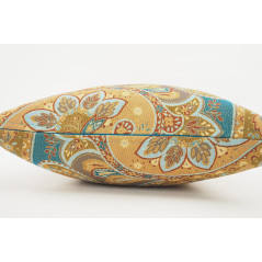 Turkish Fabric Pillow 18x18,Paysley Pattern Decorative Ottoman Fabric Pillow