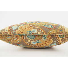 Turkish Fabric Pillow 18x18,Paysley Pattern Decorative Ottoman Fabric Pillow