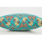 Fabric Pillow, Fabric Pillow 18x18, Turquoise Blue Carnation Pattern Turkish Fabric Pillow Cover, Decorative and Throw Pillow Fabric Pillow, Fabric Pillow 18x18, Turquoise Blue Carnation Pattern Turkish Fabric Pillow Cover, Decorative and Throw Pillow