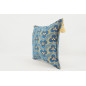 Fabric Pillow,Fabric Pillow 18x18,Navy Blue Tiger Eyes Pattern Turkish Fabric Pillow Cover,Decorative Accent and Throw Pillow Fabric Pillow,Fabric Pillow 18x18,Navy Blue Tiger Eyes Pattern Turkish Fabric Pillow Cover,Decorative Accent and Throw Pillow