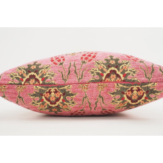Fabric Pillow,Fabric Pillow 18x18,Pale Pink Topkapi Palace Tulip Pattern Turkish Fabric Pillow,Decorative Pillow,Throw Pillow
