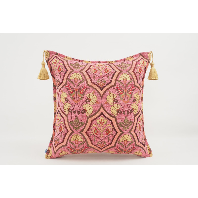 Fabric Pillow, Fabric Pillow 18x18, Pale Pink Carnation Pattern Turkish Fabric Pillow Cover, Decorative Accent and Throw Pillow Fabric Pillow, Fabric Pillow 18x18, Pale Pink Carnation Pattern Turkish Fabric Pillow Cover, Decorative Accent and Throw Pillow