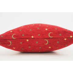 Fabric Pillow, Fabric Pillow 18x18, Red Arabian NIght Pattern Turkish Fabric Pillow Cover, Decorative Accent and Throw Pillow