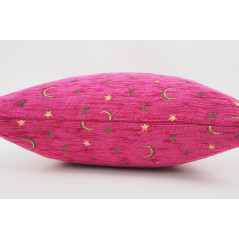 Fabric Pillow,Fabric Pillow 18x18,Mazenda Pink Arabian NIght Pattern Turkish Fabric Pillow Cover,Decorative and Throw Pillow