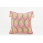 Fabric Pillow, Fabric Pillow 18x18, Pale Pink Water Line Tulip Pattern Turkish Fabric Pillow, Decorative and Throw Pillow Fabric Pillow, Fabric Pillow 18x18, Pale Pink Water Line Tulip Pattern Turkish Fabric Pillow, Decorative and Throw Pillow