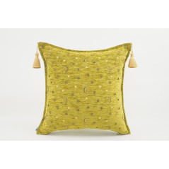 Fabric Pillow,Fabric Pillow 18x18,Pistachio Green Arabian NIght Pattern Turkish Fabric Pillow Cover,Decorative and Throw Pillow