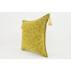 Fabric Pillow,Fabric Pillow 18x18,Pistachio Green Arabian NIght Pattern Turkish Fabric Pillow Cover,Decorative and Throw Pillow