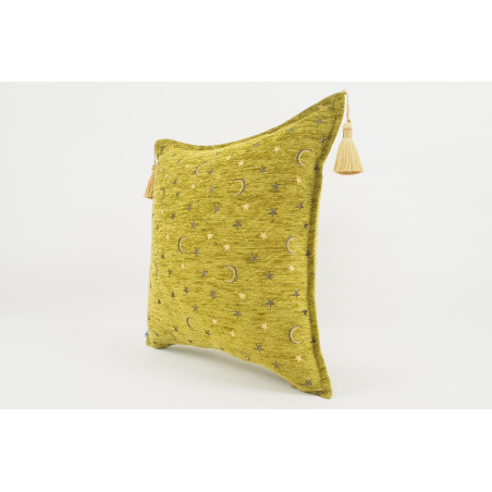Fabric Pillow,Fabric Pillow 18x18,Pistachio Green Arabian NIght Pattern Turkish Fabric Pillow Cover,Decorative and Throw Pillow