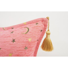 Fabric Pillow, Fabric Pillow 18x18, Pale Pink Arabian NIght Pattern Turkish Fabric Pillow Cover, Decorative Accent and Throw Pil