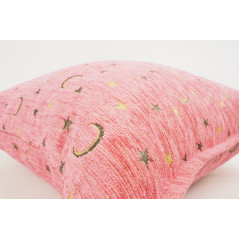 Fabric Pillow, Fabric Pillow 18x18, Pale Pink Arabian NIght Pattern Turkish Fabric Pillow Cover, Decorative Accent and Throw Pil