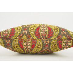 Fabric Pillow,Fabric Pillow 18x18,Pistachio Green Morocco Pattern Tulip Turkish Fabric Pillow,Decorative Accent and Throw Pillow