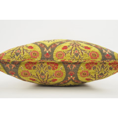 Fabric Pillow,Fabric Pillow 18x18,Pistachio Green Morocco Pattern Tulip Turkish Fabric Pillow,Decorative Accent and Throw Pillow