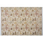 Turkish Upholstery Fabric by the Yard and Meter | Beige Dream Pattern Jacquard Fabric for Sofa Chair,Couch Cover and Curtains