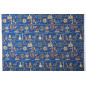 Turkish Upholstery Fabric by the Yard and Meter|Royal Blue Dream Pattern Jacquard Fabric for Sofa Chair,Couch Cover and Curtains